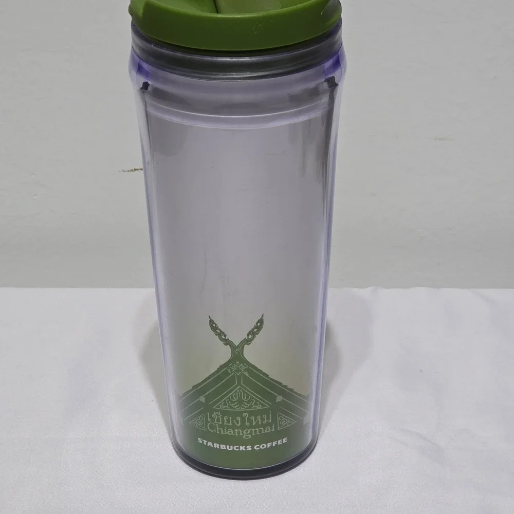 Starbucks Chiang Mai Thailand Global Icon Series  Tumbler 12oz Green Elephant